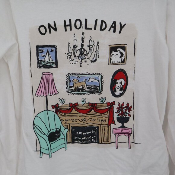 Crewcuts On Holiday Graphic T-Shirt Girls S(6-7) White Casual Playful School NWD - Picture 8 of 13